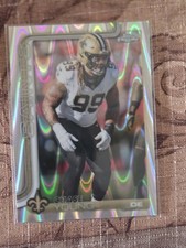 2025 Topps Chrome Football Chase Young #220 RayWave Refractor Saints NFL