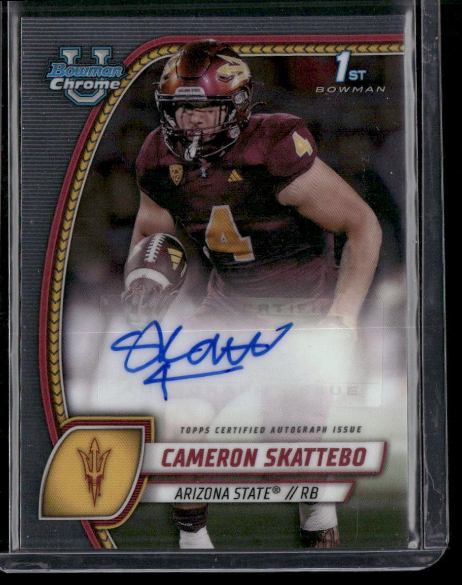 2024 Bowman University Chrome #PA-CSK Cameron Skattebo Prospect Autographs
