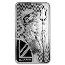 10 oz Silver Bar - The Royal Mint Britannia 77.23 per troy oz