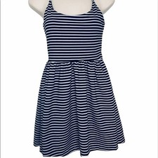 Guess Black and white striped  strap dress size 4