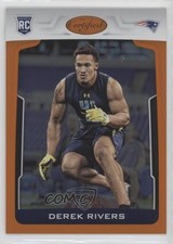 2017 Certified Rookies Mirror Orange /199 Derek Rivers #196 0q3