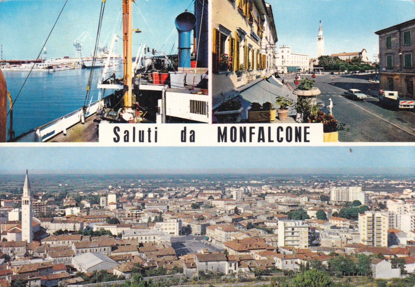 CARTOLINA DI GORIZIA ,MONFALCONE - VEDUTINE  viaggiata 1964