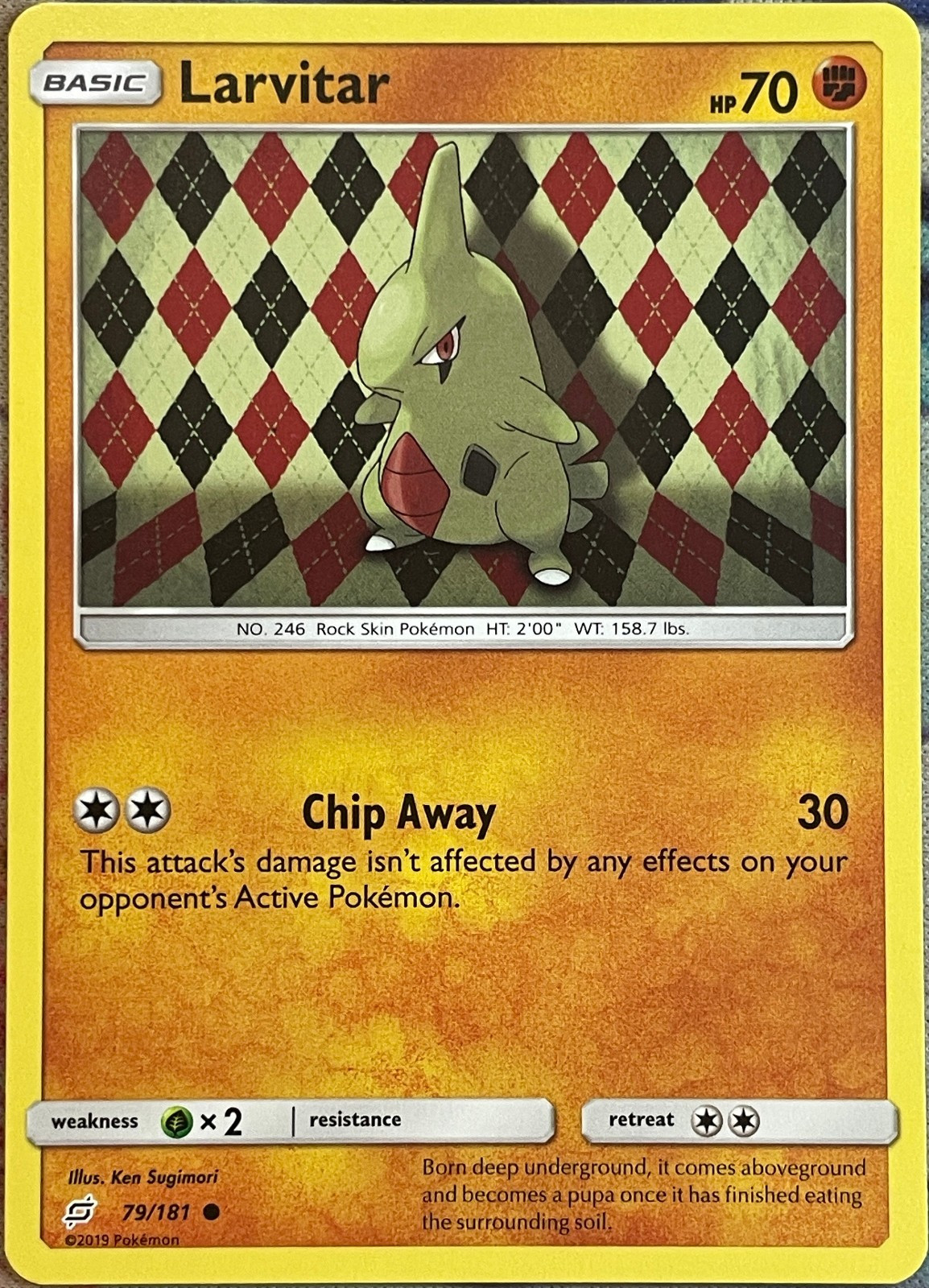 Larvitar - 79/181 - Team Up Pokemon 2019
