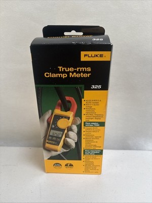 Fluke 325 400A AC/DC True RMS Stromzange Tragetasche Leitungen Temperaturfühler 