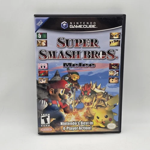 CASE & ART WORK ONLY* Super Smash Bros Melee (Nintendo GameCube, 2001) - NO GAME