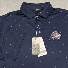 Levelwear Florida Panthers Stanley Cup Champions Polo Mens M Navy NHL Golf Shirt
