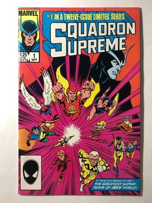 Squadron Supreme #1 Marvel Comics 1985 Bob Hall Cover Mark Gruenwald Copper AgeB