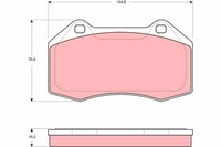 TRW Bremsbelagsatz Scheibenbremse GDB1606 FüR Renault CR0 BR0 Clio BM0 Megane 2