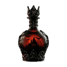 Scrollwork - dekorierte Spirituosenflasche stabiler Boden f&uuml;r Vitrine