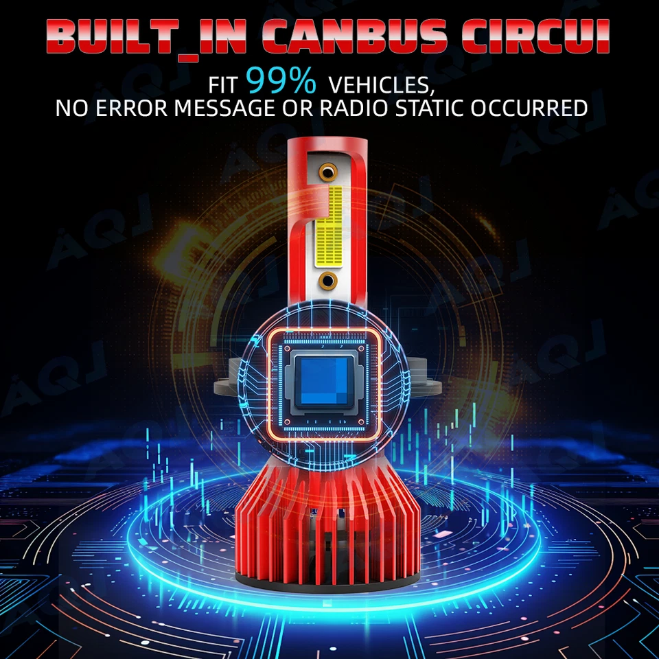 For Mitsubishi Mirage 2014-2023 LED Headlight Hi/Lo+Fog light Combo Bulbs 6000K Foto 2 de 4