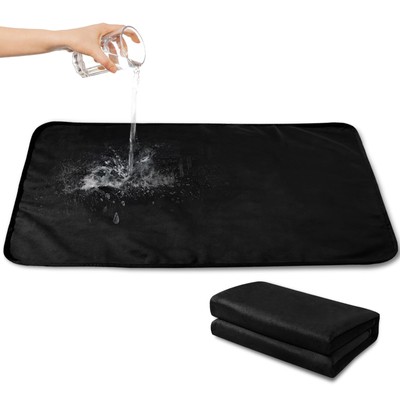 KISSAZ Waterproof Blanket for Couch Bed Cover, Black 26''x36'', 