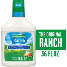 Hidden Valley Original Ranch Dressing 36 fl oz Gluten Free Salad Topping Bottle