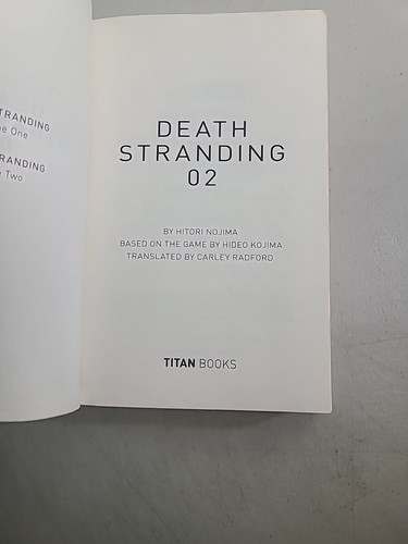 DEATH STRANDING Volume 1-2 set Japanese Novel 1st Edition - Picture 11 of 13