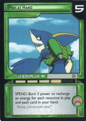 Mega Man TCG - Grave - Fish at Hand #100 Ultra Rare Foil