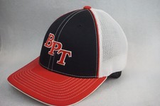 Pacific Headwear 404M Pro Model Flexfit Trucker Hat Men's L-XL BPT Black Red