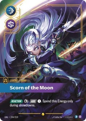 Riftbound Diana - Scorn of the Moon (Overnumbered) - 234/219 - Showcase - Foil,