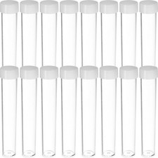 30pcs Transparent Clear Plastic Empty Storage Tubes Beads Container Sequins