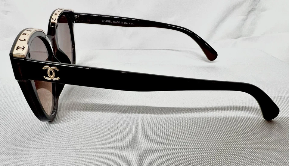 Gafas de sol Chanel para mujer Cateye lentes marrones marcos marrones ¡¡ENVÍO GRATUITO!!! Foto 3 de 4