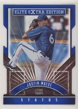 2015 Panini Elite Extra Edition Status Blue Die-Cut 95/100 Justin Maese #92 9pd