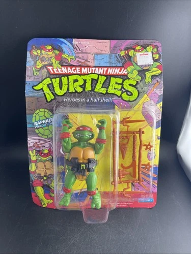 TMNT Raphael 1988 Playmates MOC Carded Figure #5003 Vintage Ninja Turtles