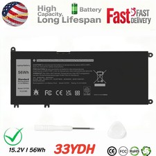 New 33YDH Battery For Dell Latitude 3380 3480 3490 3590 3580 Inspiron 15 17 7000