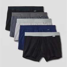Goodfellow  Co Men's Trunks 5pk - X-Large, Gray/Blue/Black XL
