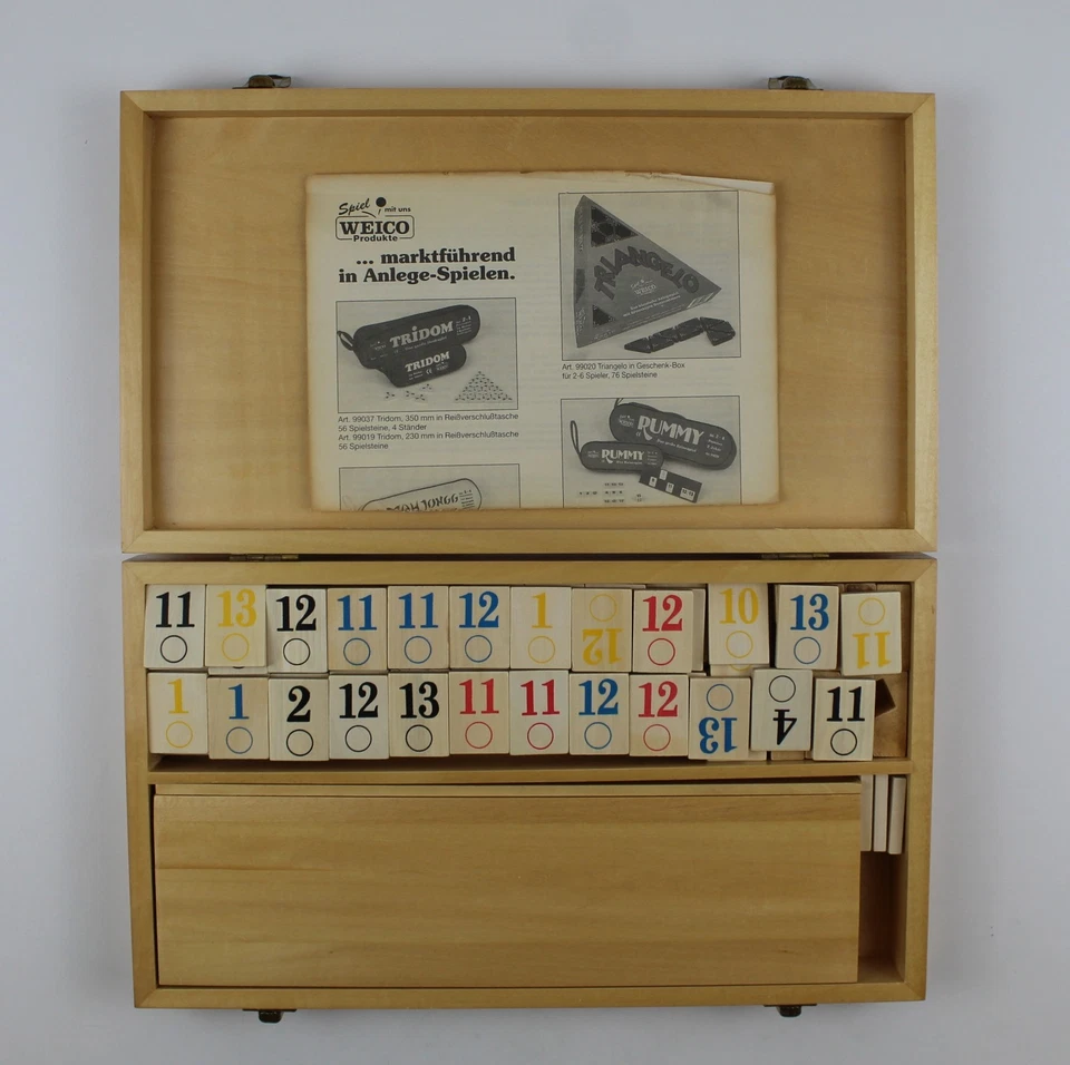 Rummy SET, Weico, aus Echt-Holz - Bild 2 von 4