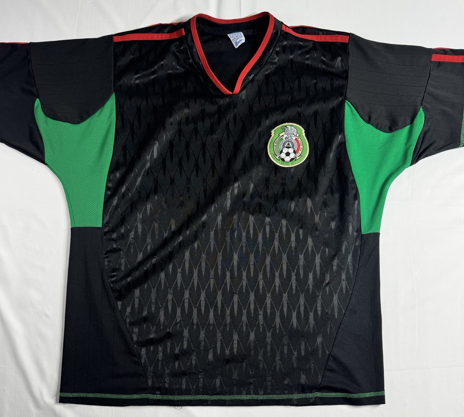 Vintage 90s Mexico National Soccer Jersey Black Futbol Camiseta