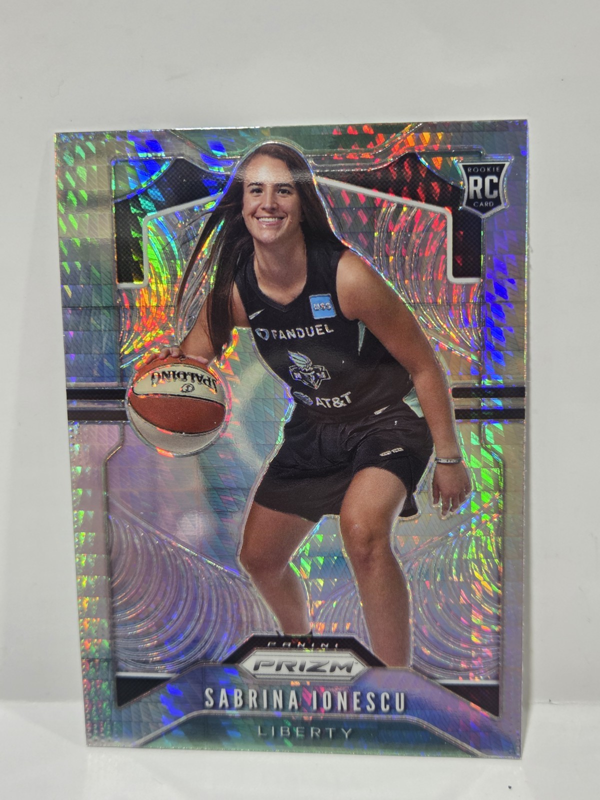 2020 Prizm WNBA Sabrina Ionescu Hyper Prizm Rc #89