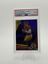 2023 Bowman University Chrome Caleb Williams #1 Purple Refractor /399 (RC)