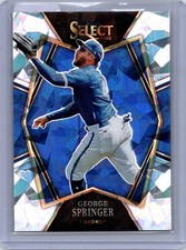 2022 Panini Select #164 George Springer Cracked Ice #/25