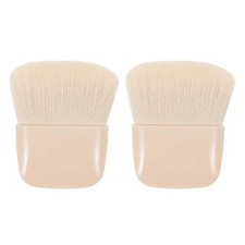  2 Pcs Petit Pinceau Plat À Poudre Mini Pinceaux De Maquillage Blush