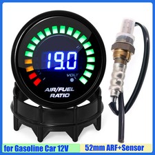 Digital Air Fuel Ratio Smoke Lens Afr Meter 2 52mm Car Gauge Oxygen O2 Sensor Digital Air Fuel Ratio Smoke Lens Afr Meter 2 52mm Car Gauge Oxygen O2 Sensor