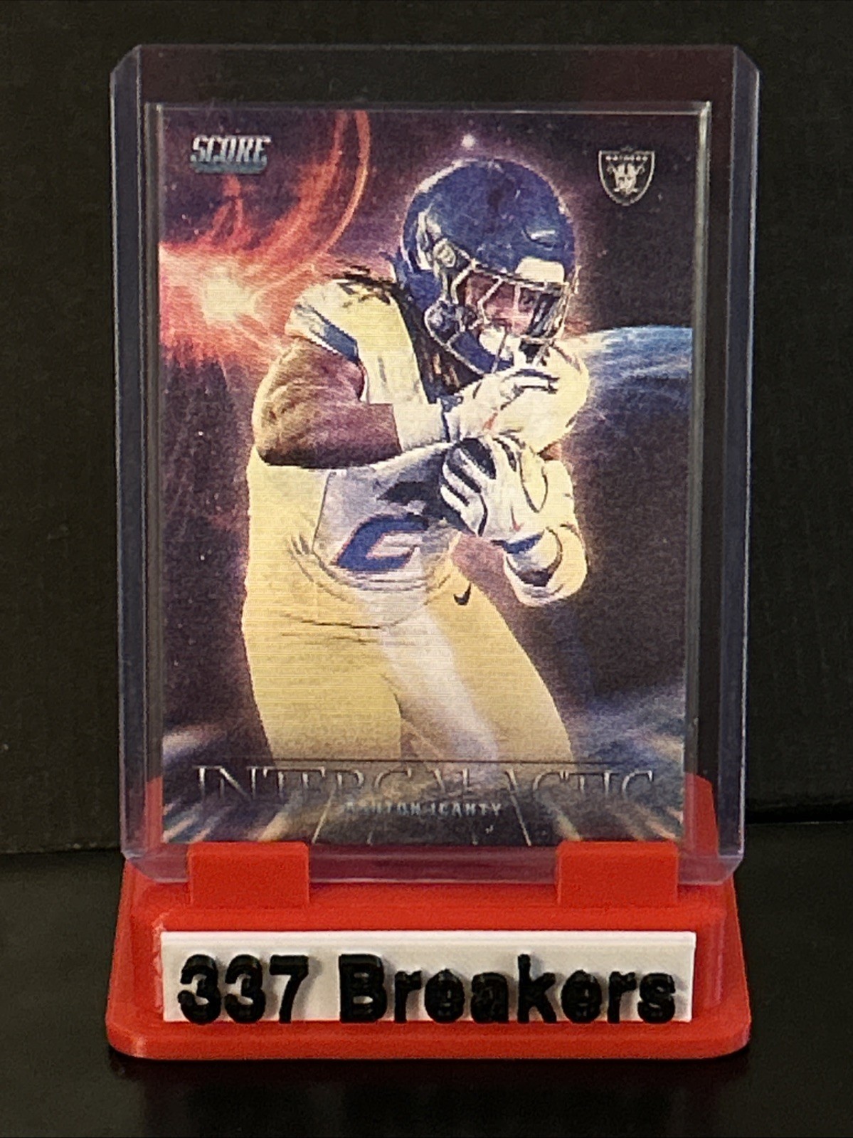 2025 Panini Score #6 Ashton Jeanty Intergalactic Las Vegas Raiders