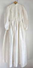 Rare 1970s Victorian Prairie Dress Pure Silk Naturseide Edwardian Cottagecore