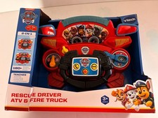 VTech PAW Patrol Rescue Driver ATV  Fire Truck 80-542700   Lights  Sounds NEW