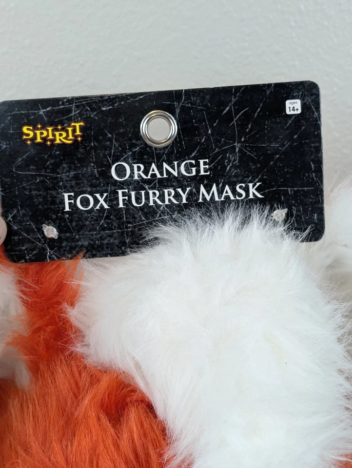 Máscara Completa Cabeza Peluda de Zorro Naranja Spirit Halloween Talla Única para la mayoría **LEER** Foto 4 de 4