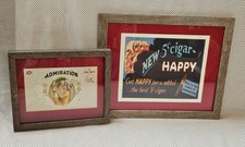 Original Vintage Admiration Cigar TRUMPS 10¢ Cigar & Repro HAPPY Cigars Tin Sign