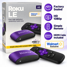 Roku LE 3930S4 HD 1080p Streaming Media Player HDMI Cable Remote Factory Sealed