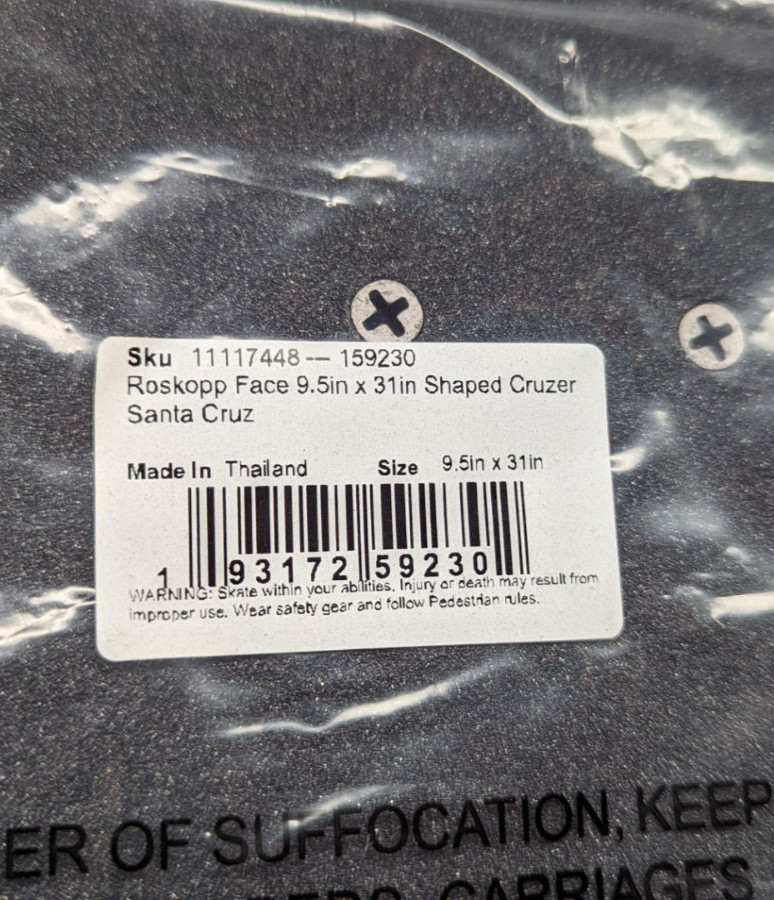 Old School Santa Cruz Rob Roskopp Face 9.5" Complete Skateboard