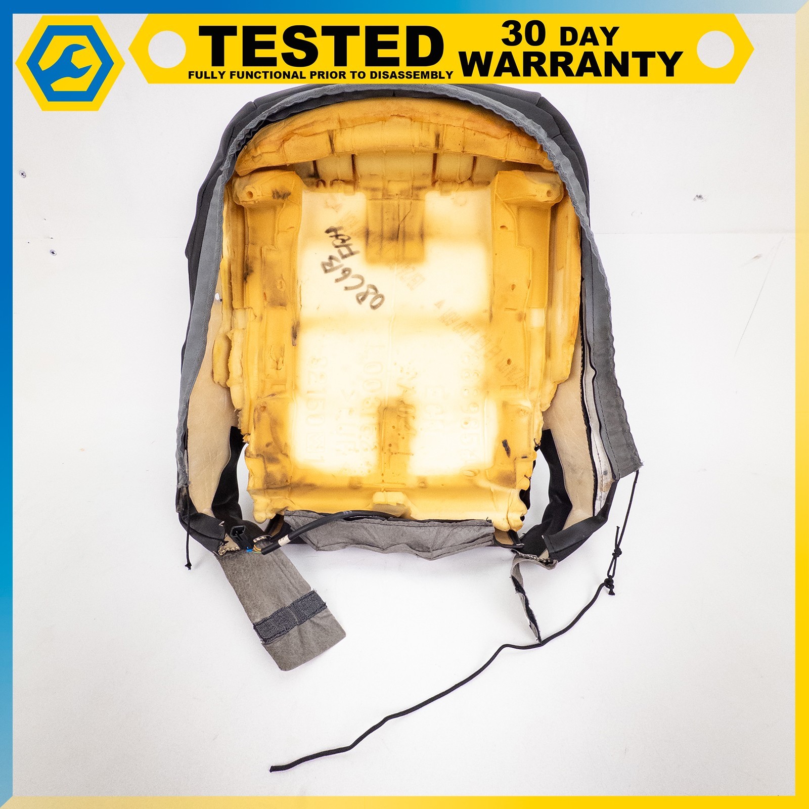 05-13 CHEVROLET CORVETTE C6 FRONT RIGHT PASSENGER UPPER LOWER SEAT CUSHION OEM