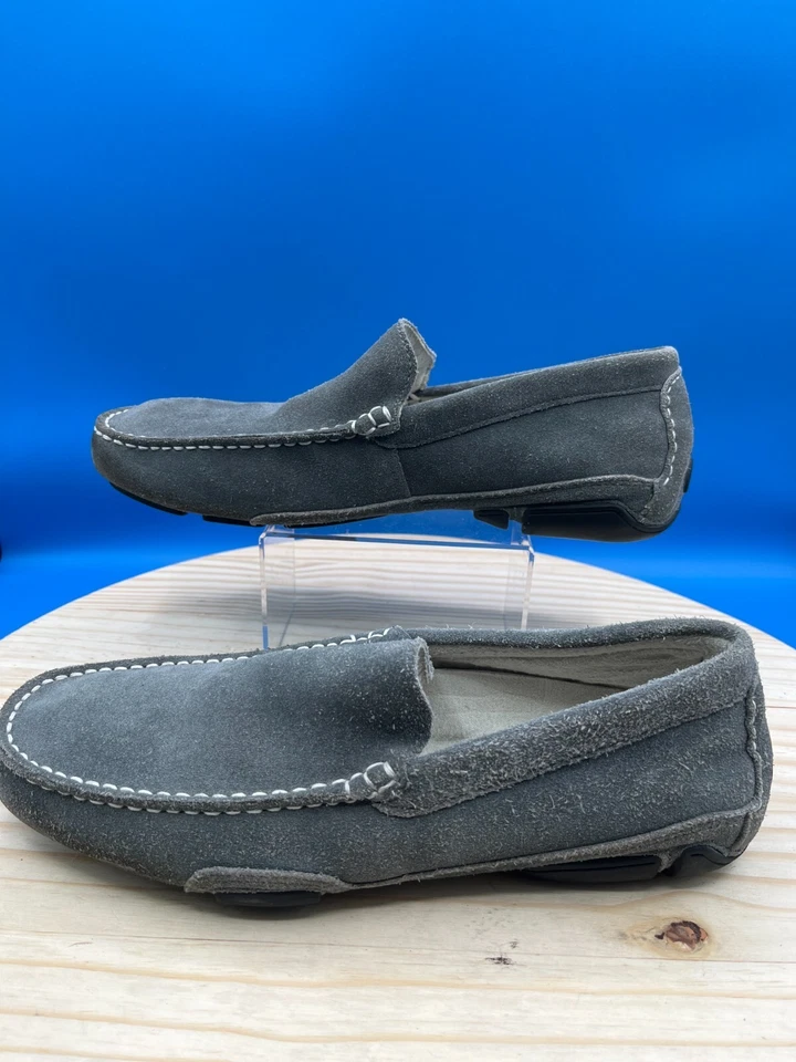 Zapatos mocasines Kenneth Cole Reaction para hombre talla 7,5 M gris gamuza sin cordones Foto 3 de 4