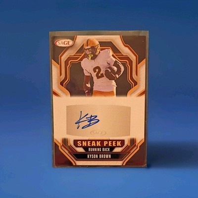 2026 Sage Arizona State Kyson Brown Sneak Peek Auto Card