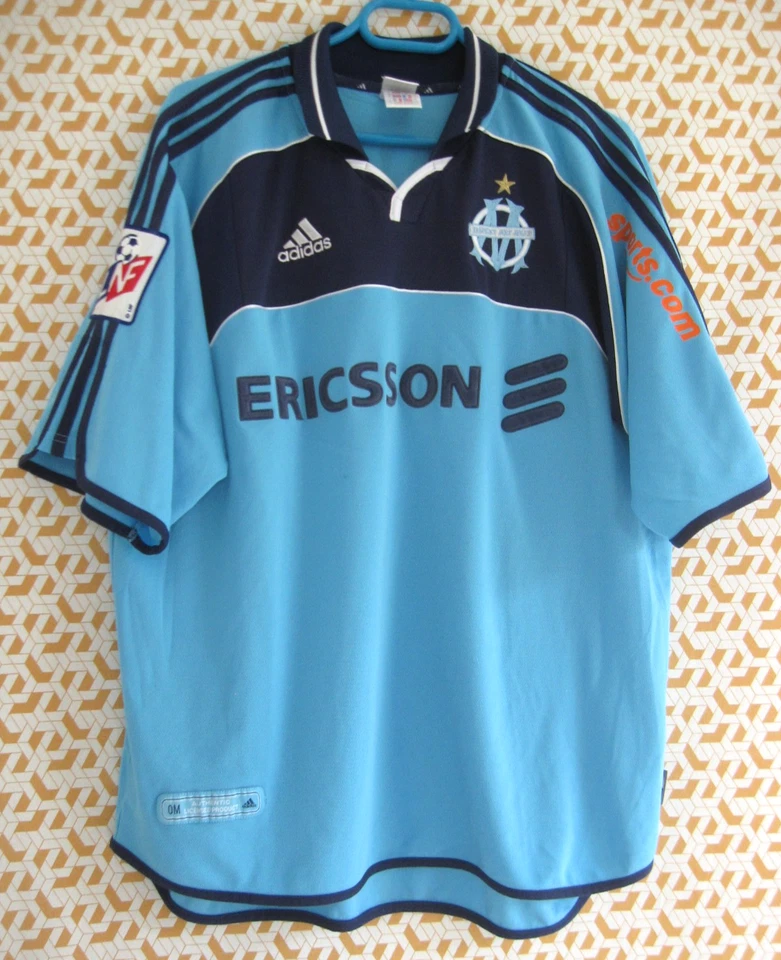 Maillot Olympique Marseille 2000 2001 Belmadi #19 Adidas OM Ericsson - XL - Photo 2/4