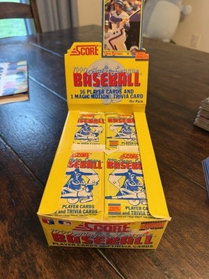 (1) Sealed Pack 1990 Score Baseball Box Bo Jackson #697 Frank Thomas RC Possible