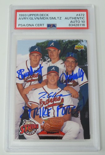 Maddux, Avery, Smoltz, Glavine #472 1993 Upper Deck card