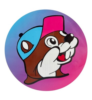 Buc-ee's Beaver Logo Insignia Cartoon Anime Water Resistant Sticker