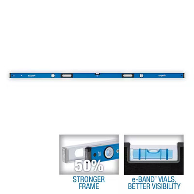 Empire Level Box Level 96 Inch True Blue Heavy Duty Precision Measuring Tool