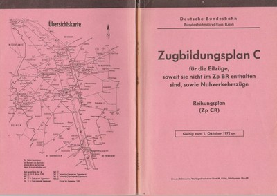 Train Formation Plan C ZpCR Cologne Winter 1972 Digital