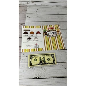 Melissa & Doug Scoop & Serve Ice Cream Counter Menu and Play Money Replacement